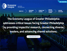 Tablet Screenshot of economyleague.org